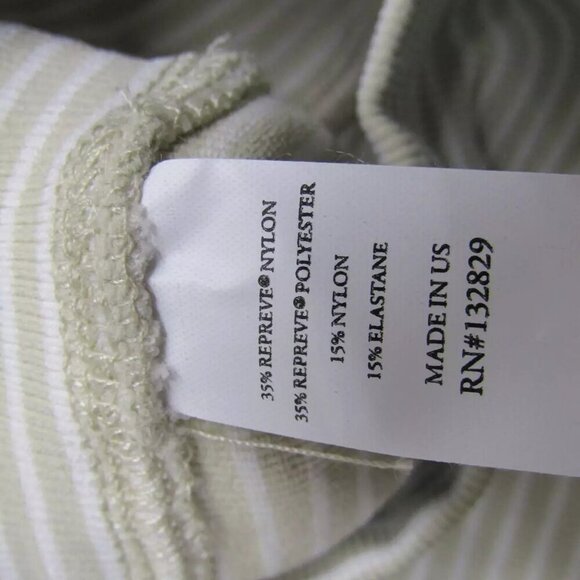 NEW WELLBEING + BEINGWELL Women's Size S/M Maram 4 Inch Shorts Green Stripes - Picture 7 of 11